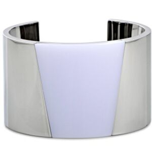 Calvin Klein Fine Jewelery Polished Stainless Steel Open Bangle Bracelet Sz: S/Z